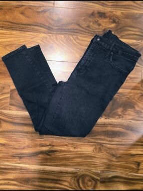 J. Crew 31 High Rise Skinny Black Denim Jeans